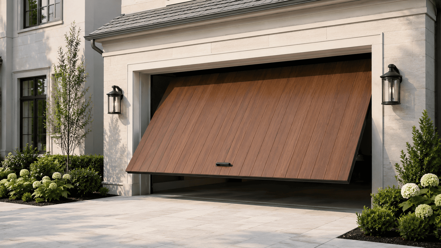 Garage door repair in progress — St Leonards